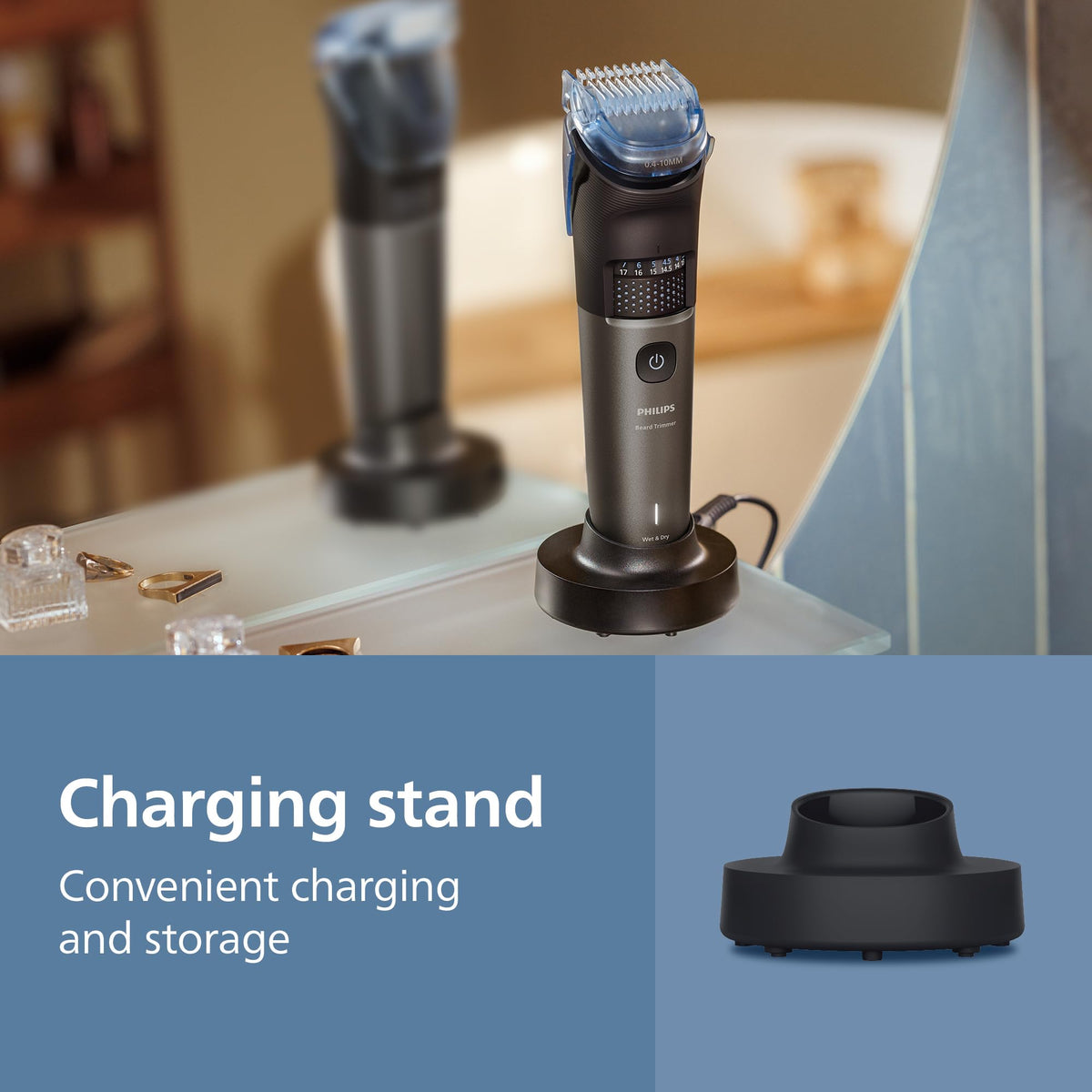 Philips 7000 Series Beard Trimmer, Metallic