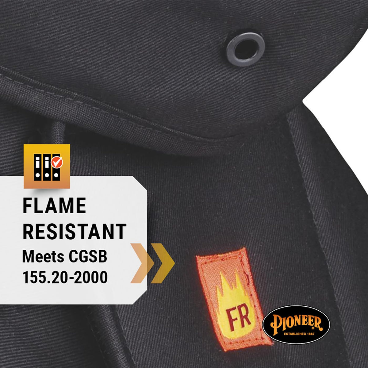 Pioneer V4510970-O/S FR Winter Long Neck Hard Hat Liner, Heavy-Duty, Detachable Mounthpiece Black, Fit All 🍁 All In One Marketplace Canada