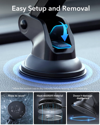 ESR for MagSafe Car Mount, Car Phone Holder for iPhone Duo/18 Pro Max/17-12