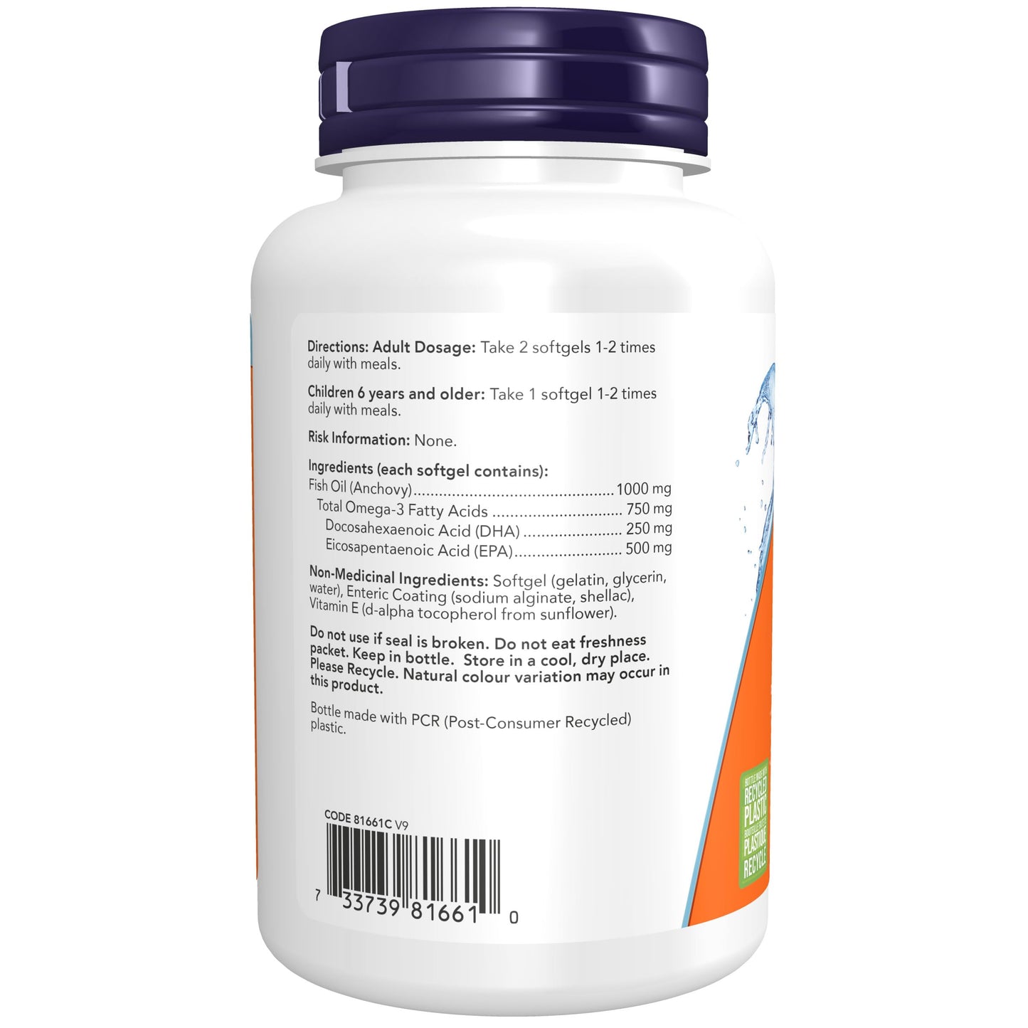 NOW Supplements, Ultra Omega-3 Molecularly Distilled and Enteric Coated, 90 Softgels NOW