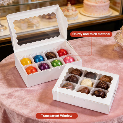 YODYZJ Cookie Boxes with Window, Pack of 20, 9x6x2.5 Inches 🍁 All In One Marketplace Canada