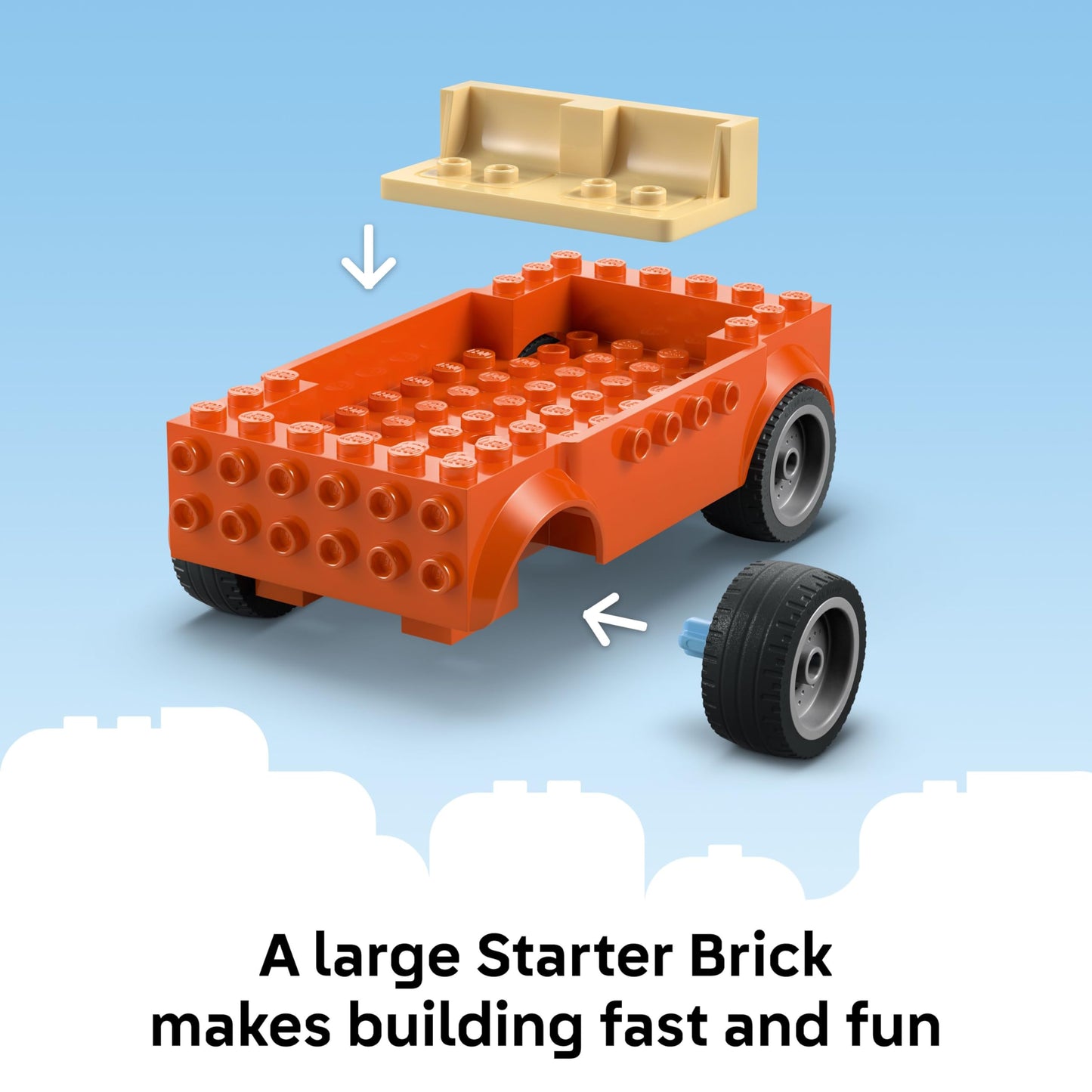 LEGO Bluey: Bluey’s Beach & Family Car Trip - Toddler Learning Toy for Kids 4+ - Includes Bluey, Bingo, and Mum Minifigures - Birthday Gift for Boys and Girls, Ages 4+ - 11202 LEGO