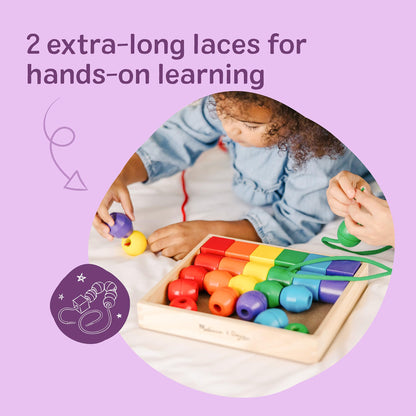 Melissa & Doug Primary Lacing Beads 33-Piece Montessori Toy Set Melissa & Doug