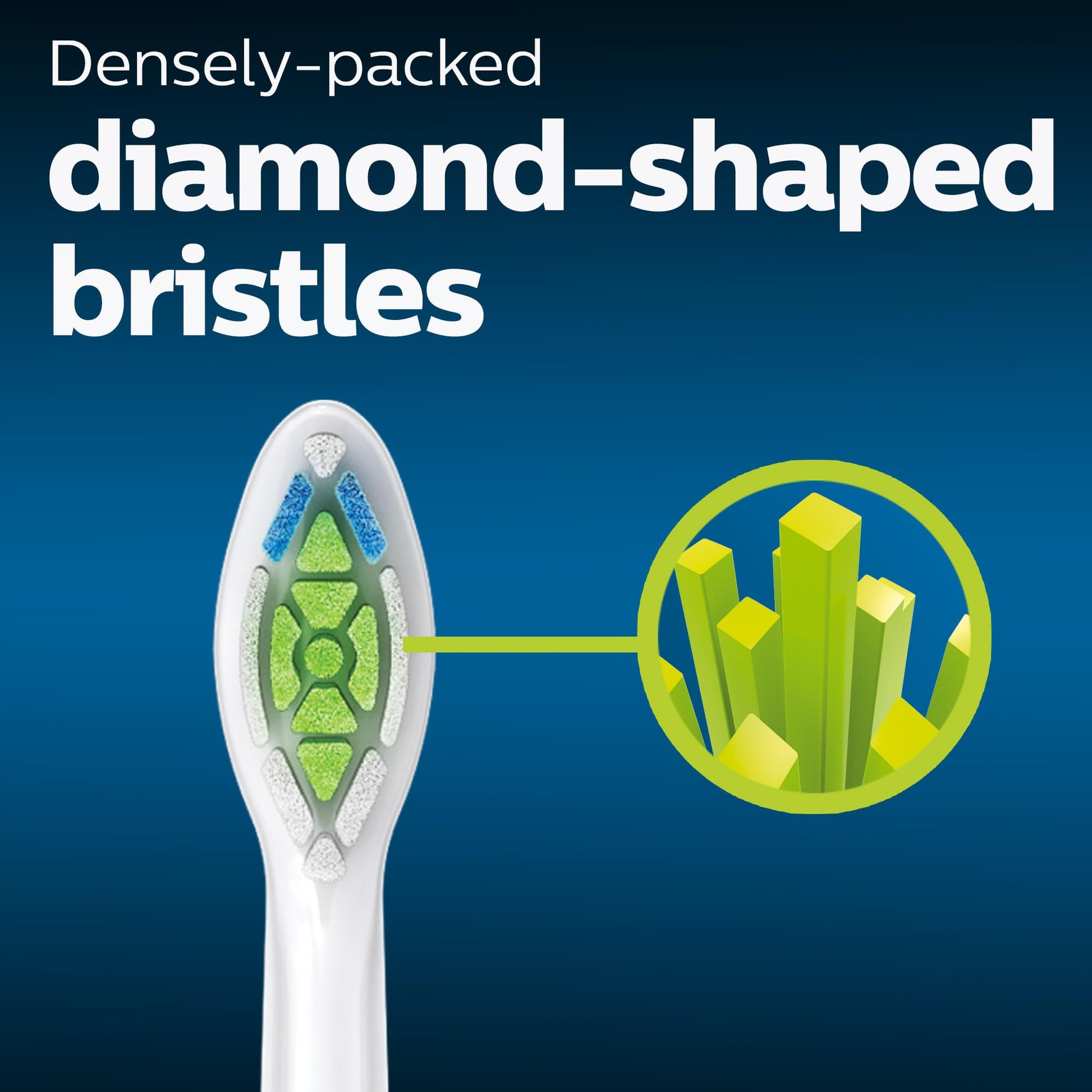 Philips Sonicare DiamondClean Electric Toothbrush Heads, Motorized Sonicare Toothbrush Heads, BrushSync Technology, Brush Head Pack (2 Heads), White, HX6062/65 Philips Sonicare