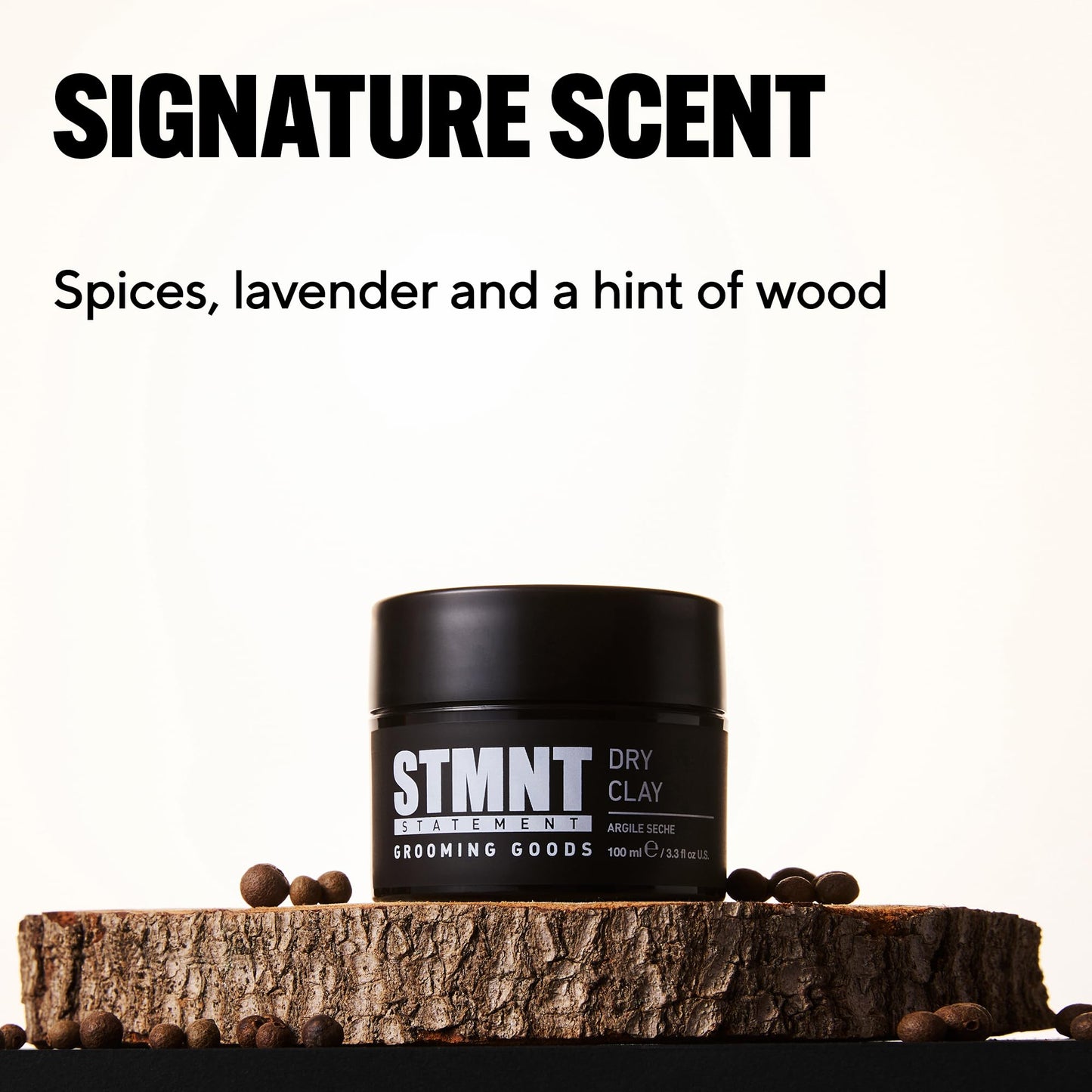 STMNT Statement Grooming Goods Dry Clay, Extra Matte Finish, Super Strong Control, Easy to Wash Out, 100 ml STMNT