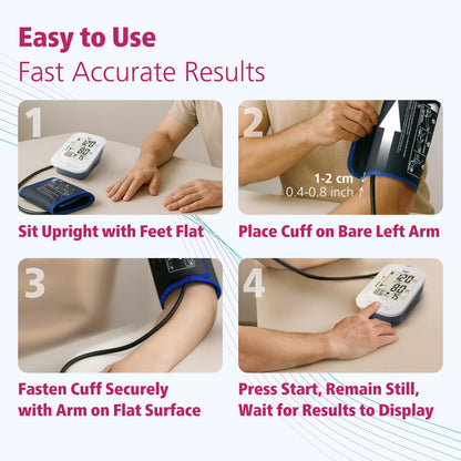 Physio Logic Essentia+ Clinically Accurate, Affordable Blood Pressure Monitor for Home Use, Easy 1-Touch Operation, Premium XL Display, 2-User, 120 Readings, Wide Cuff (22–42 cm), Compact Carry Case - Available at All In One Marketplace Canada