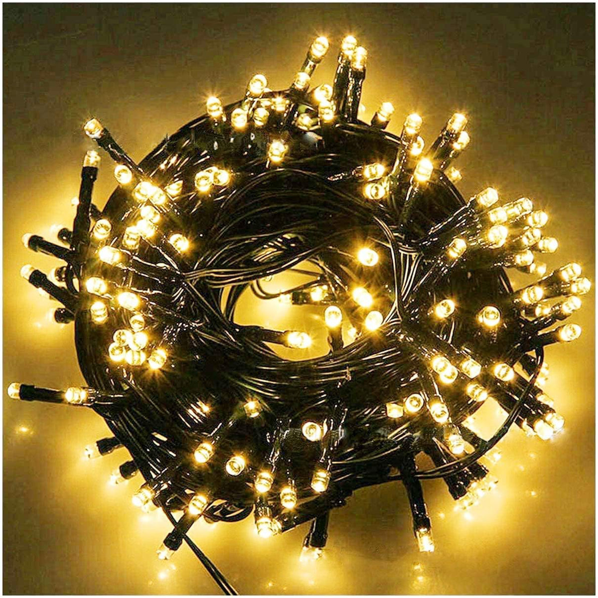 33ft 100 LED Plug in Black Wire Glow Warm White Christmas String Lights 🍁 All In One Marketplace Canada