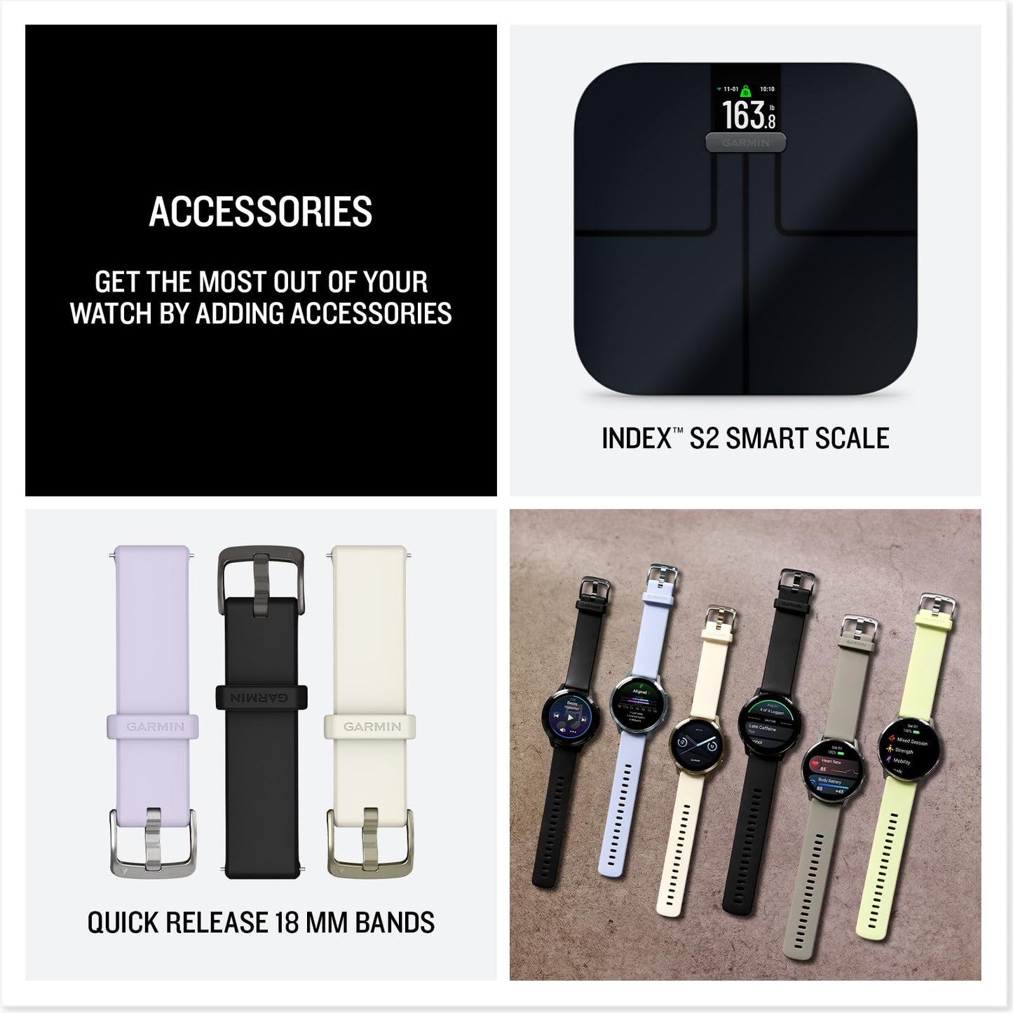 Garmin Venu® 4, 41mm, Advanced Health and Fitness GPS Smartwatch, Bright and Colorful Display, Built-in Flashlight, 10 Days of Battery Life, Lunar Gold with Bone Silicone Band 🍁 All In One Marketplace Canada