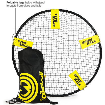 Spikeball Game Set (3 Ball Kit) - Outdoor Indoor Gift for Teens, Family - Yard, Lawn, Beach, Tailgate - Includes Playing Net, 3 Balls, Drawstring Bag, Rule Book