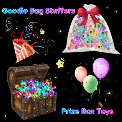 24PCS LED Light Up Fidget Spinner Rings Birthday Party Bag Fillers Glow Party Favors Bulk for Kids 4-8 8-12, Goodie Treat Bag Stuffers Pinata Fillers Carnival Prizes Classroom Treasure Box Toys - Available at All In One Marketplace Canada