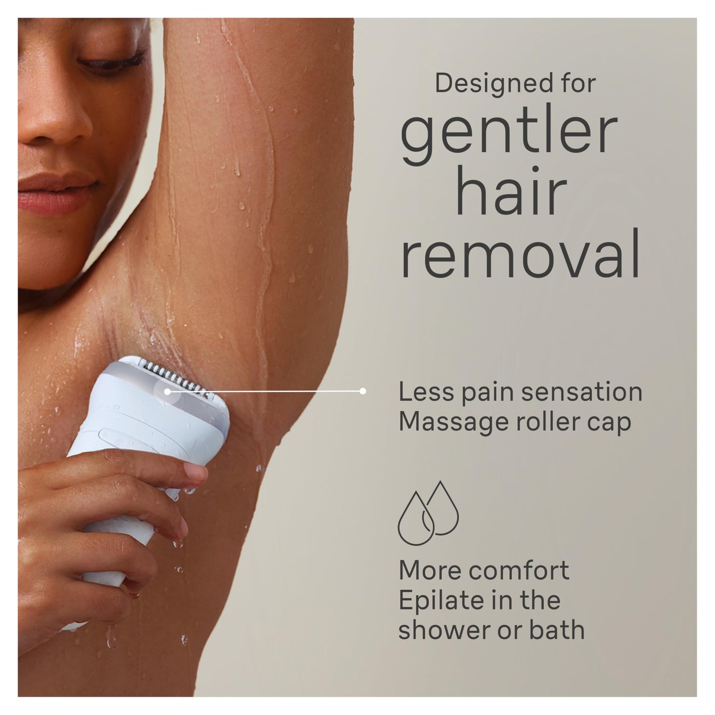 Braun Silk-épil 7 Epilator, Wet and Dry, Wide Head, Includes Shaver Head and Trimmer Comb, SE7-041, Silver - Available at All In One Marketplace Canada