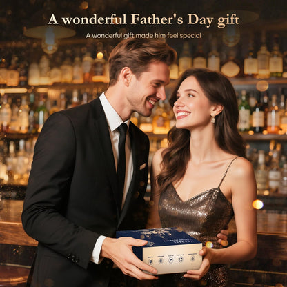 AMZSEAT Electric Whiskey Smoker Kit-Rechargeable Cocktail Smoker Set with 6 Wood Chips-Unique Bourbon Ideal Christmas, Birthday, Gifts for Men, Dad, Husband-Dusk Black 🍁 All In One Marketplace Canada