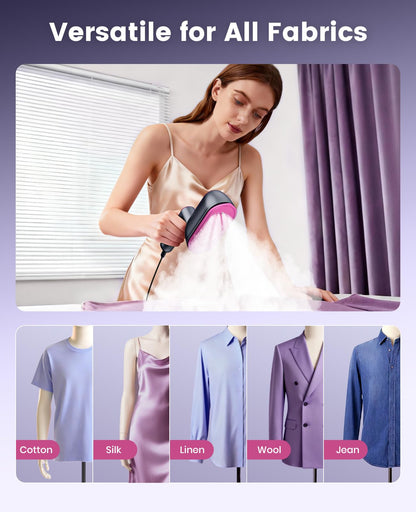 Jack＆Rose Steamer Clothes,8s Heat-up Travel Steam Iron,Portable Steamer - Available at All In One Marketplace Canada