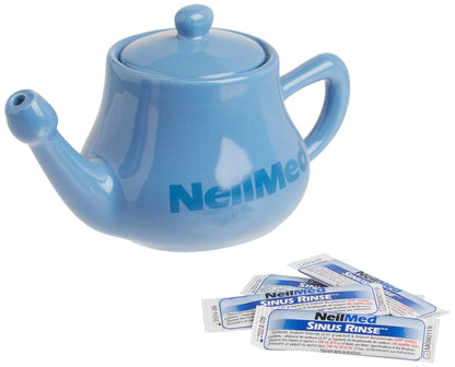 NeilMed Nasaflo Porcelain Neti Pot, 8 Ounce