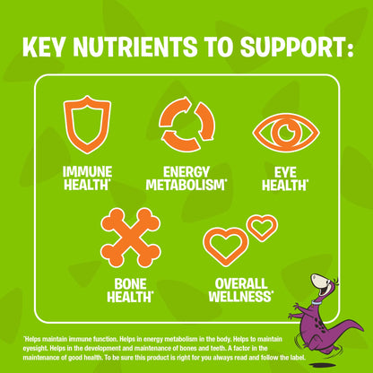 FLINTSTONES Kids Multivitamin Gummies Plus Immunity Support- Multivitamins for Kids, Kids Gummy With Zinc and Extra Vitamin C‡, Free of Artificial Sweeteners, Free of Aspartame, Free of Synthetic FD&C Dyes, 180 Gummies - Available at All In One Marketplace Canada