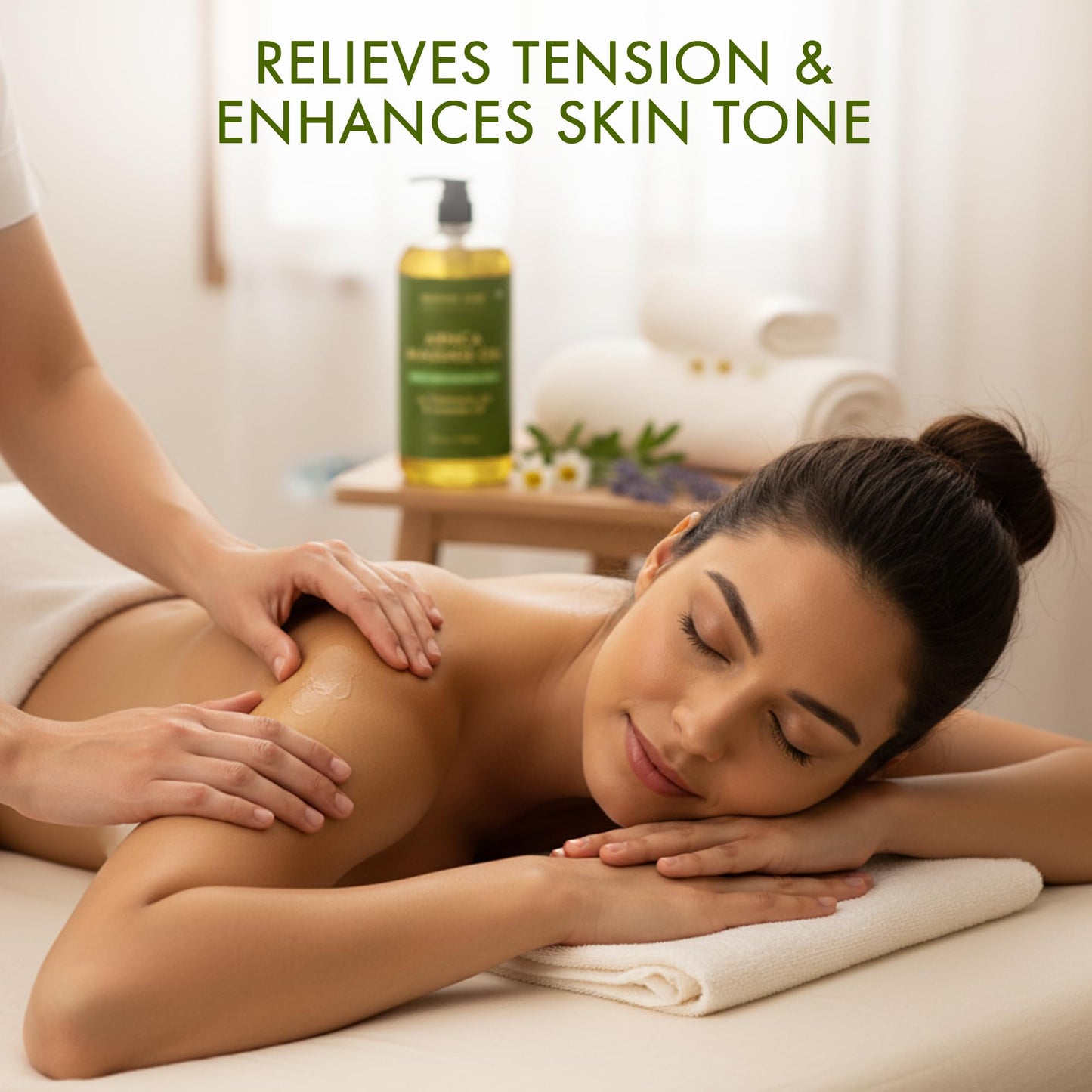 MAJESTIC PURE Arnica Massage Oil for Massage Therapy - with Lavender and Chamomile Essential Oils - Multipurpose Instant Absorption Full Body Massage - 8 fl. oz - Available at All In One Marketplace Canada