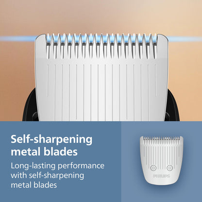 Philips Beard Trimmer 3000 Series - Self-sharpening Metal Blades, 40 Lock-in Settings, Lift&Trim Comb, 100% Waterproof, Battery Indicator, USB Charging, Model BT3660/15 - Available at All In One Marketplace Canada