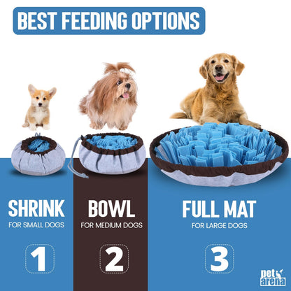 PET ARENA Adjustable Snuffle mat for Dogs, Dog Puzzle Toys, Enrichment Pet Foraging mat for Smell Training and Slow Eating, Stress Relief Interactive Dog Toy for Feeding, Dog Mental Stimulation Toys - Available at All In One Marketplace Canada