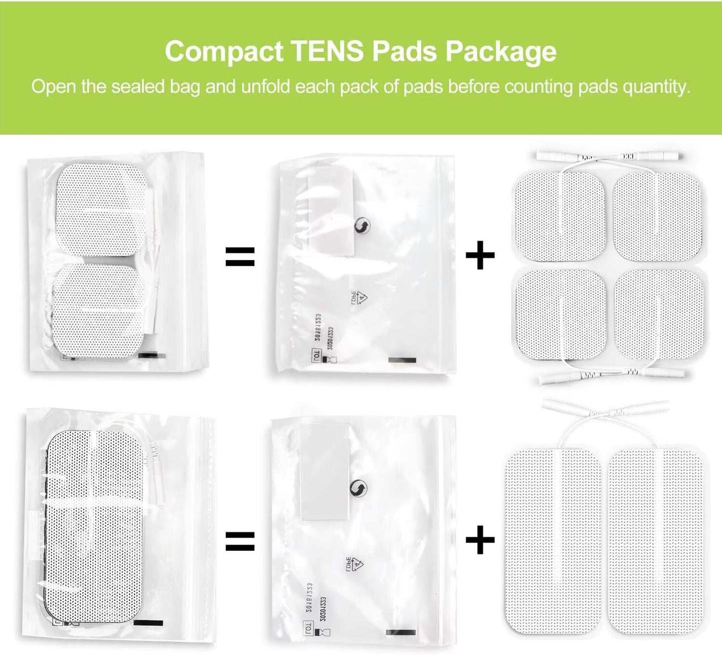 AUVON Dual Channel TENS Unit Muscle Stimulator Machine with 20 Modes, 2" and 2"x4" TENS Unit Electrode Pads - Available at All In One Marketplace Canada