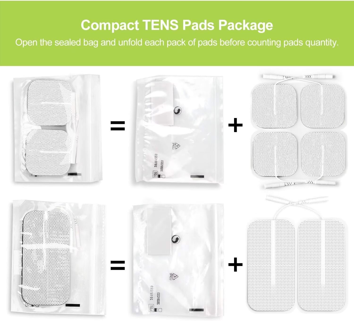 AUVON Dual Channel TENS Unit Muscle Stimulator Machine with 20 Modes, 2" and 2"x4" TENS Unit Electrode Pads - Available at All In One Marketplace Canada