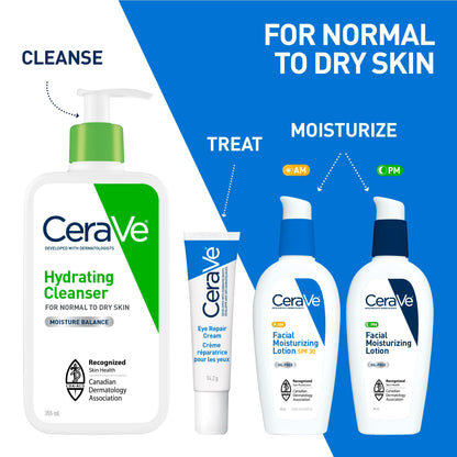 CeraVe EYE CREAM with Hyaluronic Acid for Under Eye Dark circles & Puffiness, Ophthalmologist Tested for Sensitive Eye Area, Fragrance Free, 14.2 Grams - Available at All In One Marketplace Canada