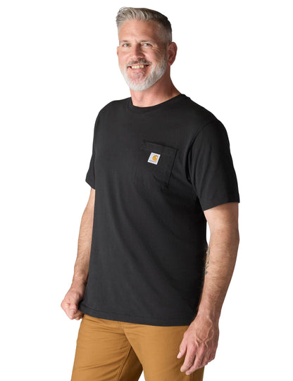 Carhartt Men's K87 Workwear Short Sleeve T-Shirt (Regular and Big & Tall Sizes), Black, 3XL (Reg)