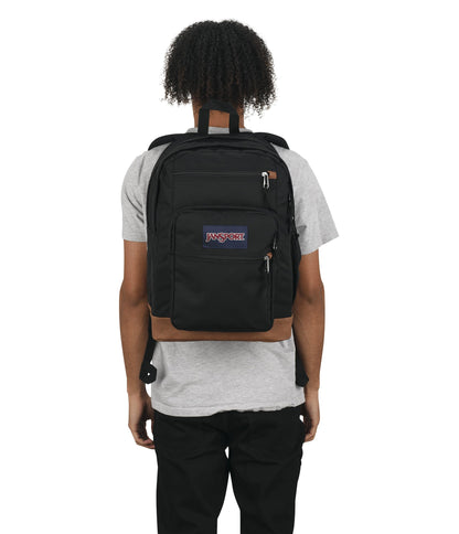 JanSport Cool Backpack with 38.1cm Laptop Sleeve, Large Computer Bag Rucksack with 2 Compartments, Ergonomic Straps, Black