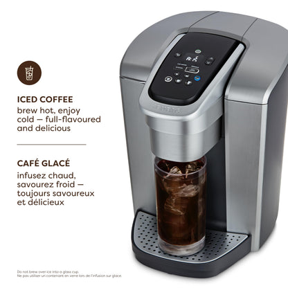Keurig K-Elite Single Serve K-Cup Pod Coffee Maker, With Iced Brew Functionality And Quiet Brew Technology, Brushed Silver - Available at All In One Marketplace Canada