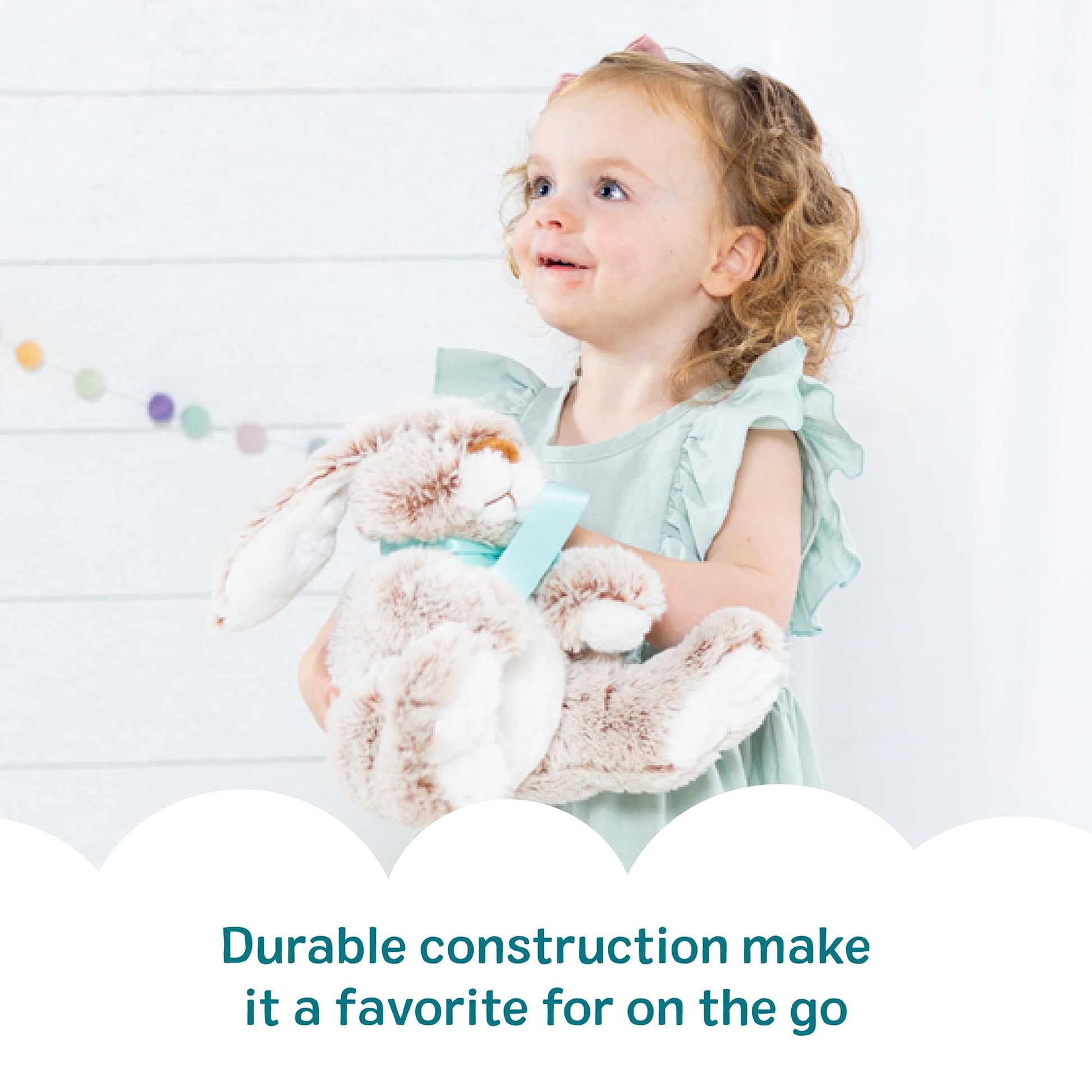 Melissa & Doug Burrow Bunny Stuffed Animal Plushie with Big Feet, Floppy Ears & Fluffy Tail, Adorable Pretend Play Toddler Toys for Girls & Boys 3+ Melissa & Doug