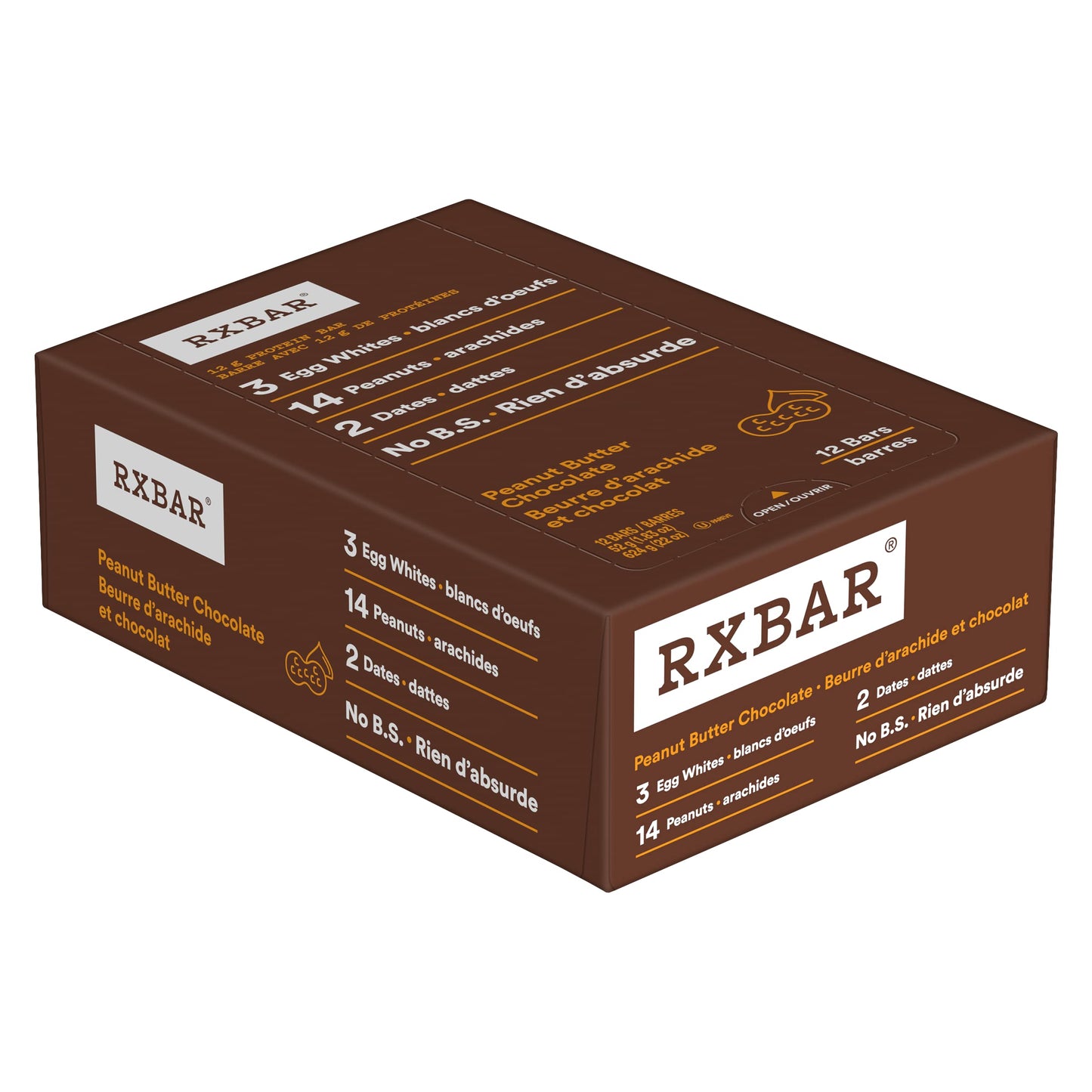 RXBAR Peanut Butter Chocolate Protein Bars - 12 Pack (52g each)