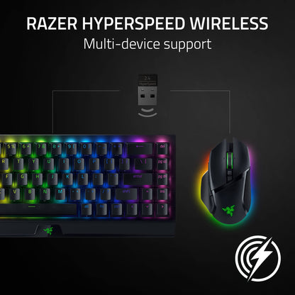 Razer Basilisk V3 Pro Customizable RGB Wireless Gaming Mouse, Black