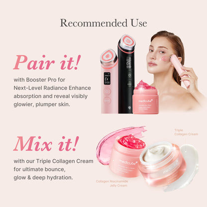 Medicube Collagen Jelly Cream- Niacinamide & Freeze-Dried Hydrolyzed Collagen - Boosts skin's barrier hydration and gives 24h Glow & Lifted Look - Korean skincare (1.69 Fl Oz (Pack of 1)) - Available at All In One Marketplace Canada