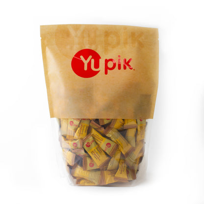 Yupik Ginger Chews - 1 kg Individually Wrapped Soft & Chewy Candy with Real Ginger