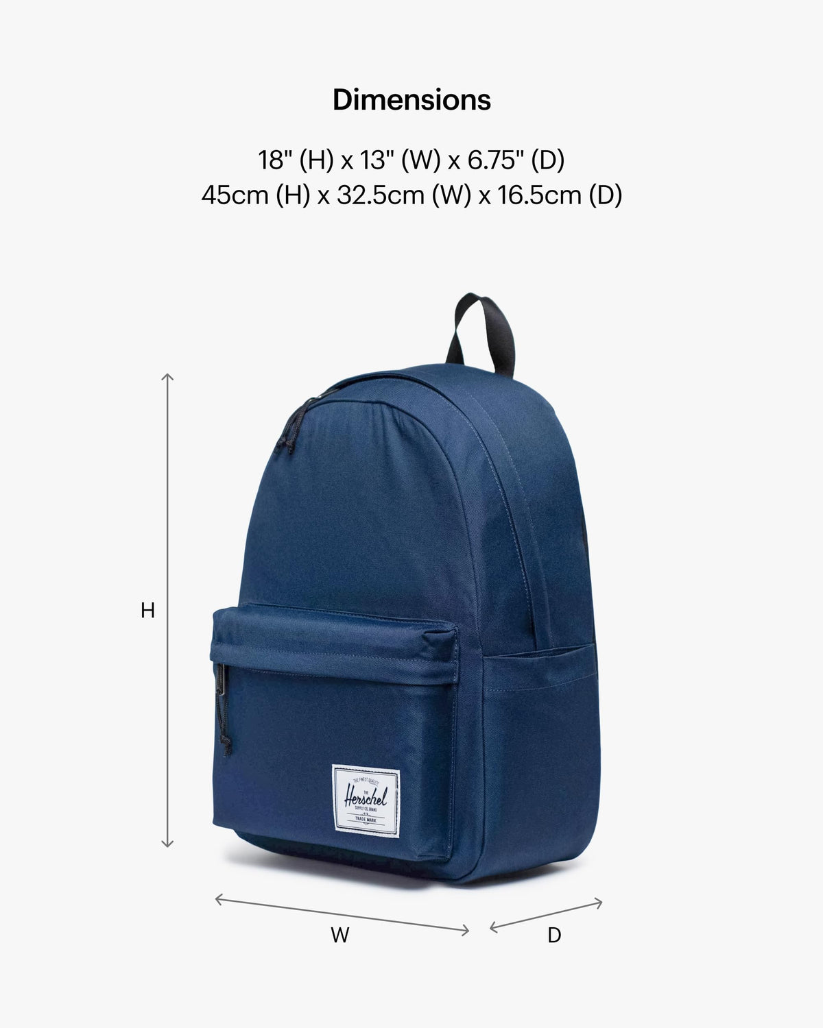 Herschel Supply Co. Classic Backpack, Blue, XL-30L, Blue, XL - 30L