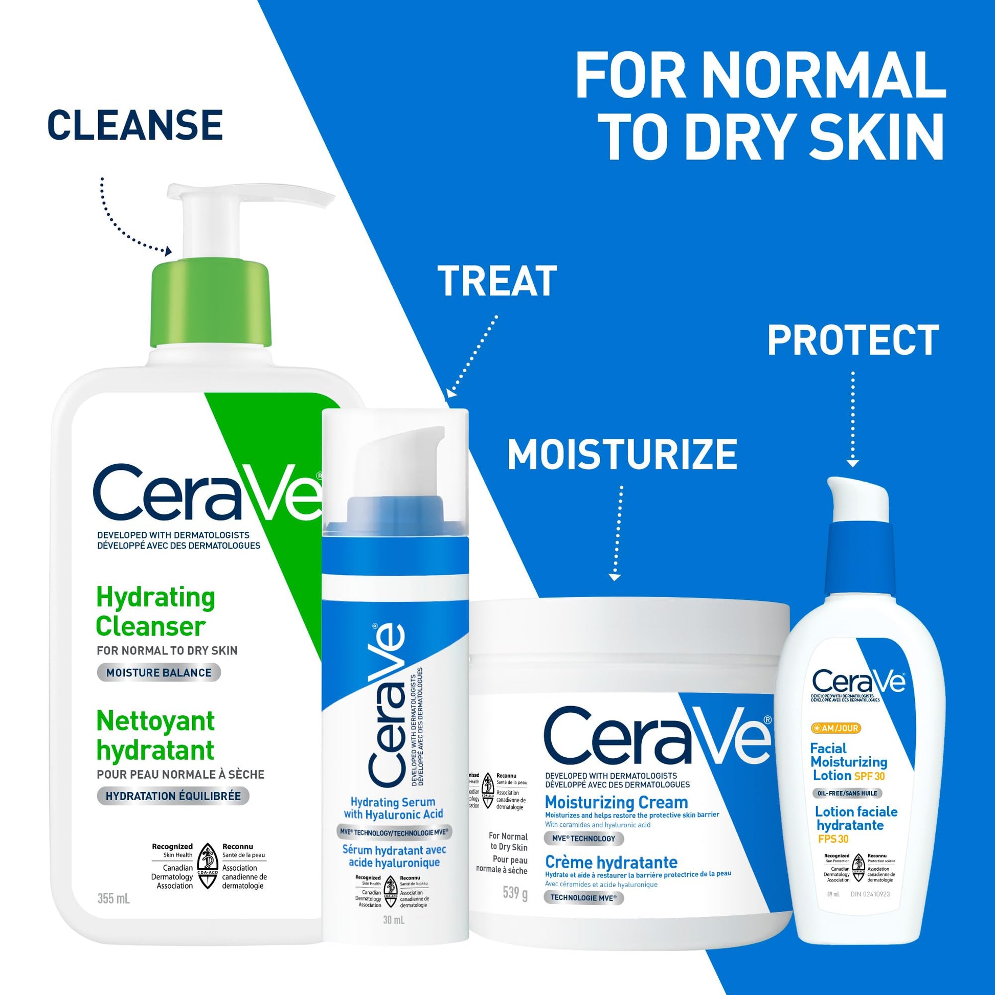 CeraVe Moisturizing Cream, Daily Face, Hands, & Body Cream Moisturizer for Dry Skin With Hyaluronic Acid and Ceramides for Women and Men. Sensitive skin, Oil-free, Non-comedogenic, Fragrance-Free, 539 Grams