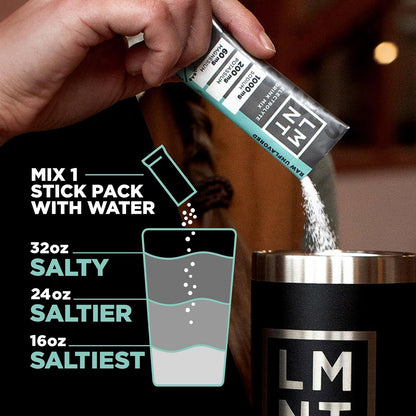 LMNT Keto Electrolyte Powder Packets | Paleo Hydration Powder | No Sugar, No Artificial Ingredients | Raw Unflavored | 30 Stick Packs