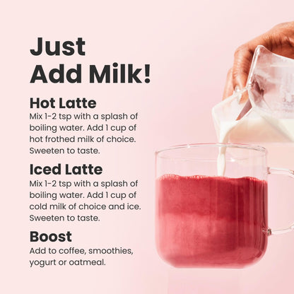 Blume Superfoods Latte - Beetroot Powder, Energy Boosting, Organic Beet Powder, Clove, Cinnamon, Ginger - Vegan, Gluten-Free - 25 Servings -Canadian Brand - As Seen on Dragons' Den Blume