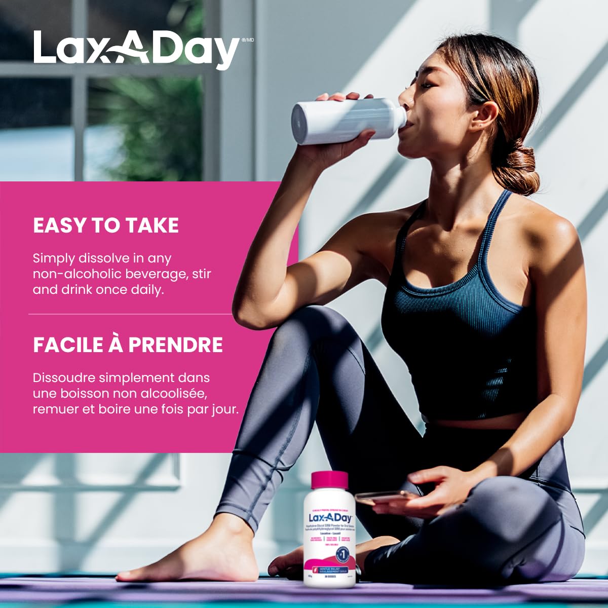 Lax-A-Day Powder Laxative for Occasional Constipation Relief, 30 Doses 🍁 All In One Marketplace Canada