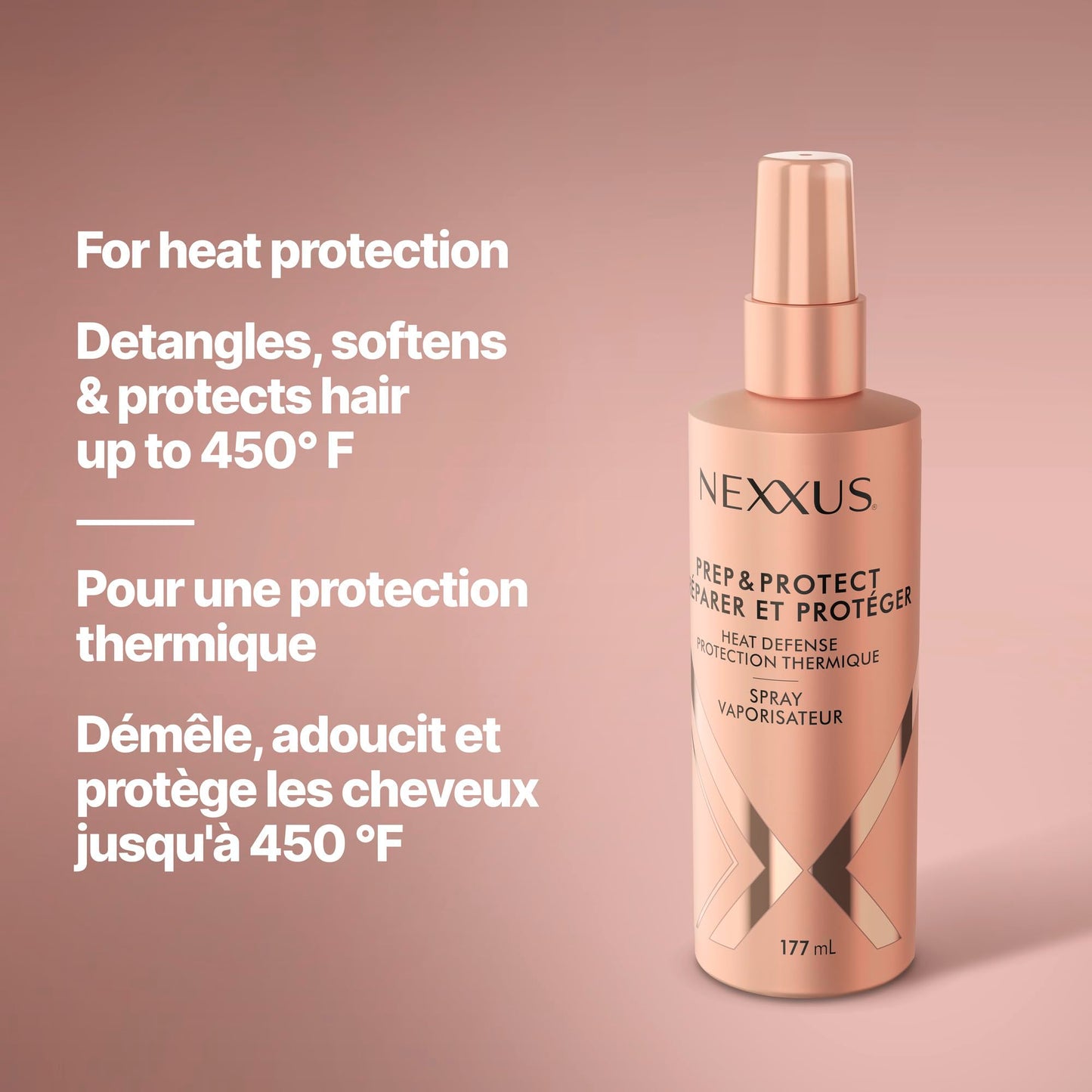 Nexxus Prep & Protect Heat Defense Spray 72H Humidity Shield, 177mL Nexxus