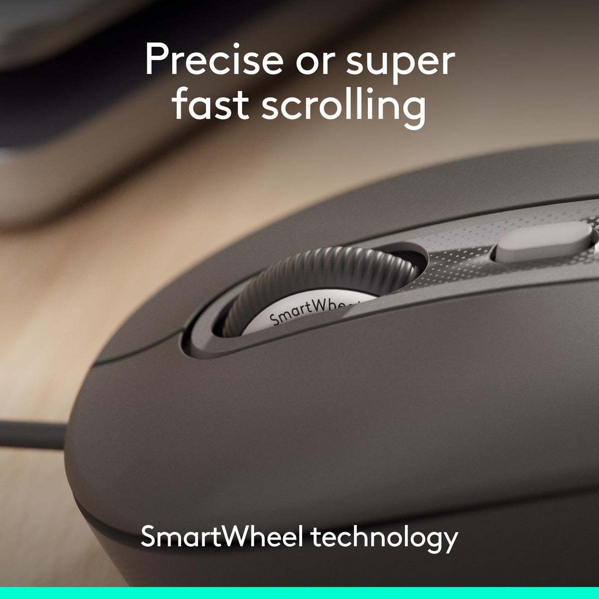 Logitech Signature for Business Wired M520 L Optical Mouse USB - Graphite