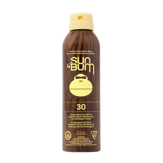 Sun Bum Original SPF 30 Sunscreen Spray - Broad Spectrum Moisturizing UVA/UVB Protection with Vitamin E - Vegan & Oxybenzone/Octinoxate Free - 177ml