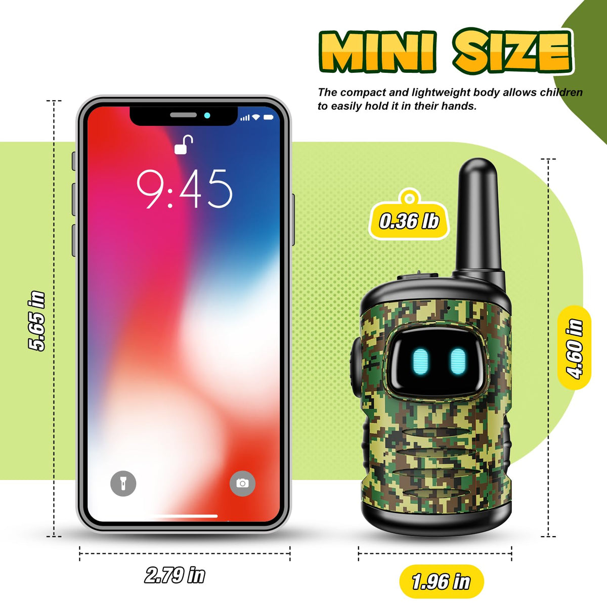 Walkie Talkies for Kids, Exssary Toys for Boys Girls 3-6 Walkie Talkie 3 4 5 6 Year Old Boy Gifts Christmas Birthday Gifts Camping Military Army Outdoor Toys for Kids 3-5 Camouflage Green 🍁 All In One Marketplace Canada