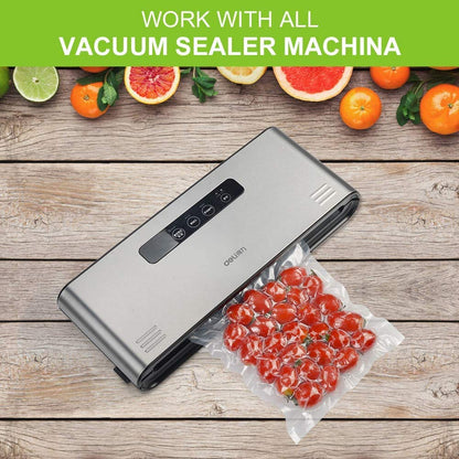 Accenter Vacuum Sealer Bags 100 Quart 8x12 Inch Commercial Grade Food Saver Bags, Seal a Meal, BPA Free, Heavy Duty, Perfect for vac storage, Meal Prep or Sous Vide (8"x12") - Available at All In One Marketplace Canada