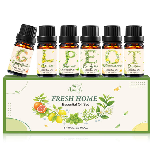 Auelife Essential Oils for Diffusers for Home, 6 Pack Fresh Scented Oil 🍁 All In One Marketplace Canada