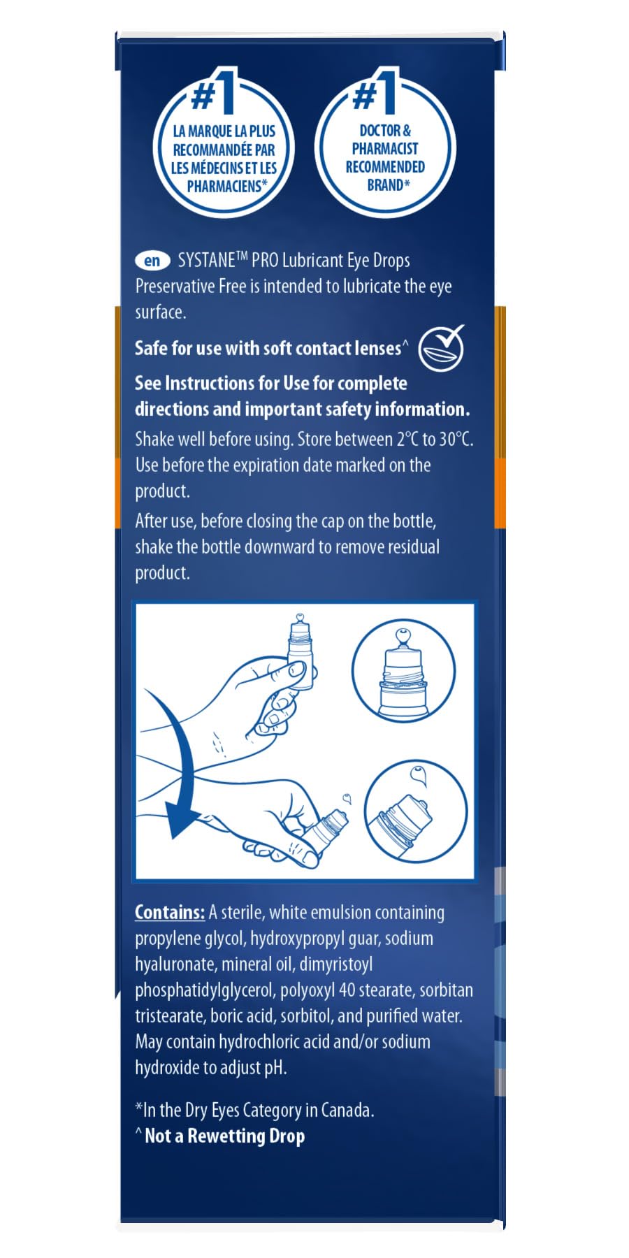 Systane PRO Preservative-Free Lubricating Eye Drops for Dry Eye Relief, Triple-action Formula, Long-lasting Hydration, Relief from Digital Strain – 10 mL 🍁 All In One Marketplace Canada