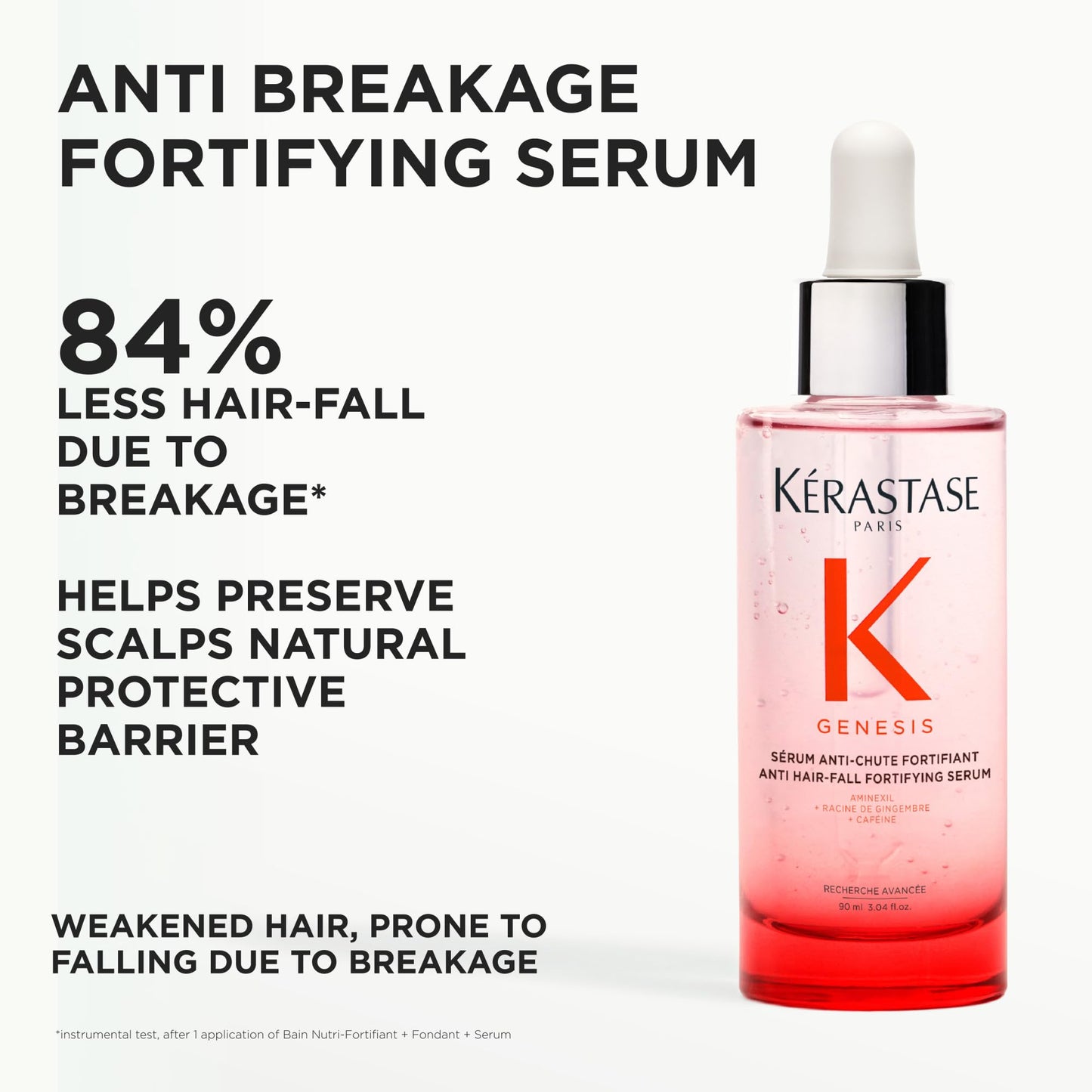 Kérastase Genesis Hair Serum, Nourishing Fortifying Leave-In, For Weakened Hair, With Ginger Root Edelweiss Flower, 90 ml - Available at All In One Marketplace Canada