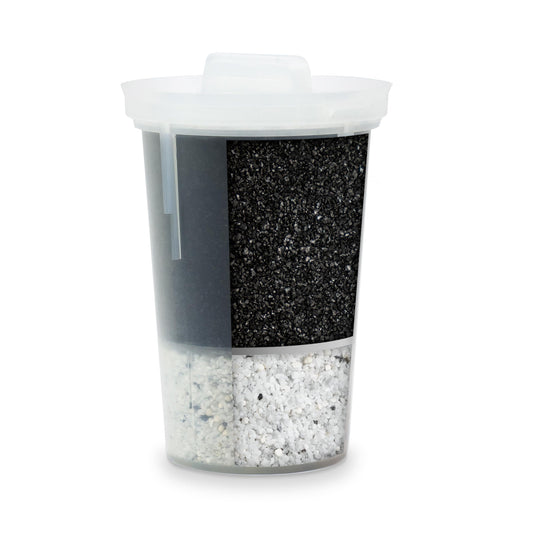 Single Replacement MINA Alkaline Water Filter by Santevia | Single At Home Water Pitcher Filter Adds Minerals and Makes Alkaline Water | Chlorine and Lead Water Filter | Made In Canada
