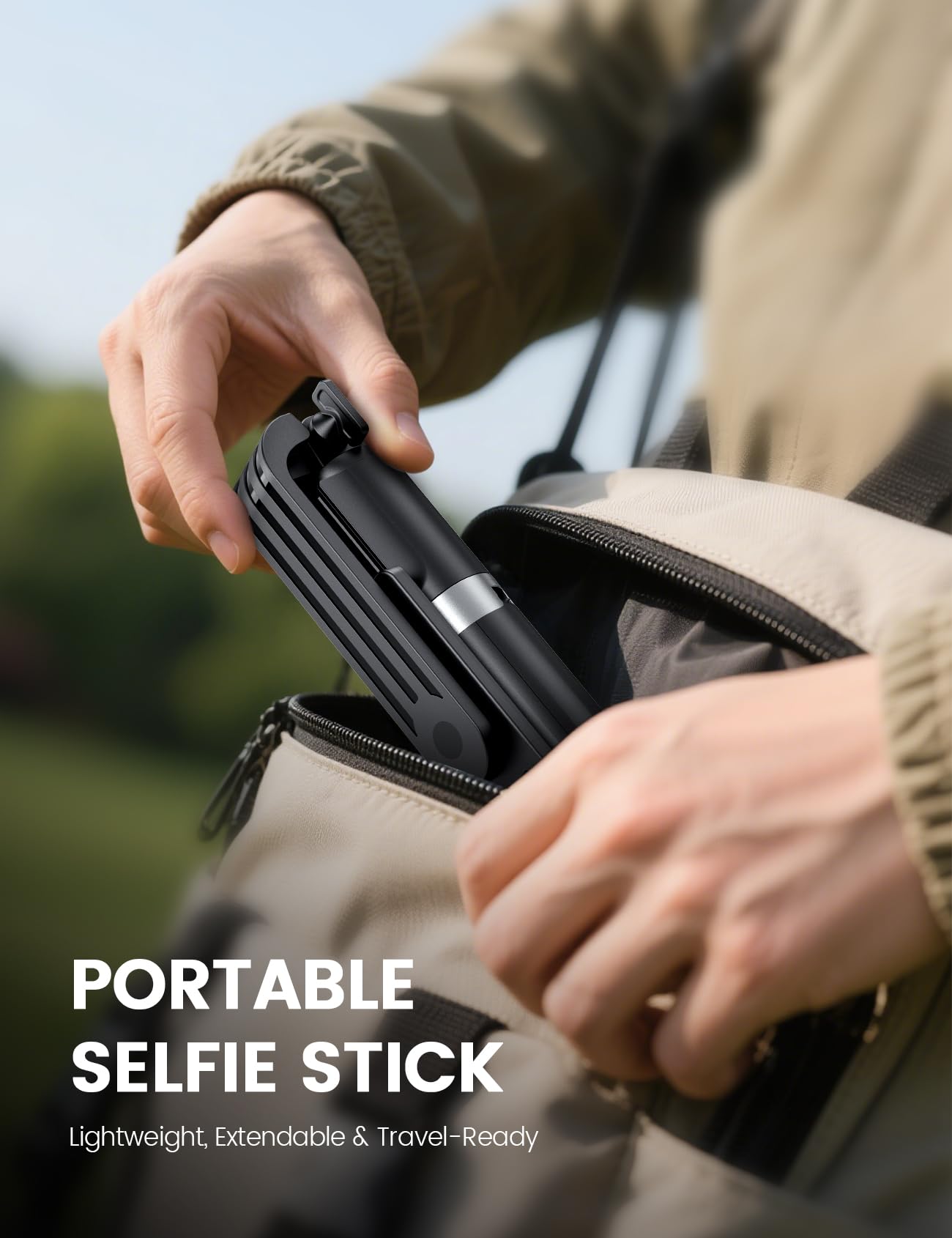 ANXRE Extendable Selfie Stick with Wireless Remote - Available at All In One Marketplace Canada