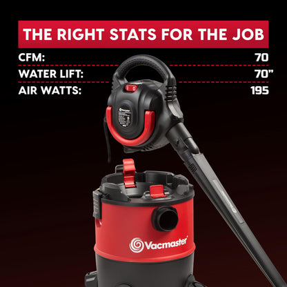 Vacmaster VBVB611PF 1101 6 Gal 5 Peak HP Wet/Dry Vac w. Detachable Blower 🍁 All In One Marketplace Canada