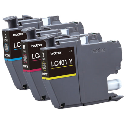 Brother Genuine LC4013PKS Standard-Yield Colour Ink Cartridge 3-Pack